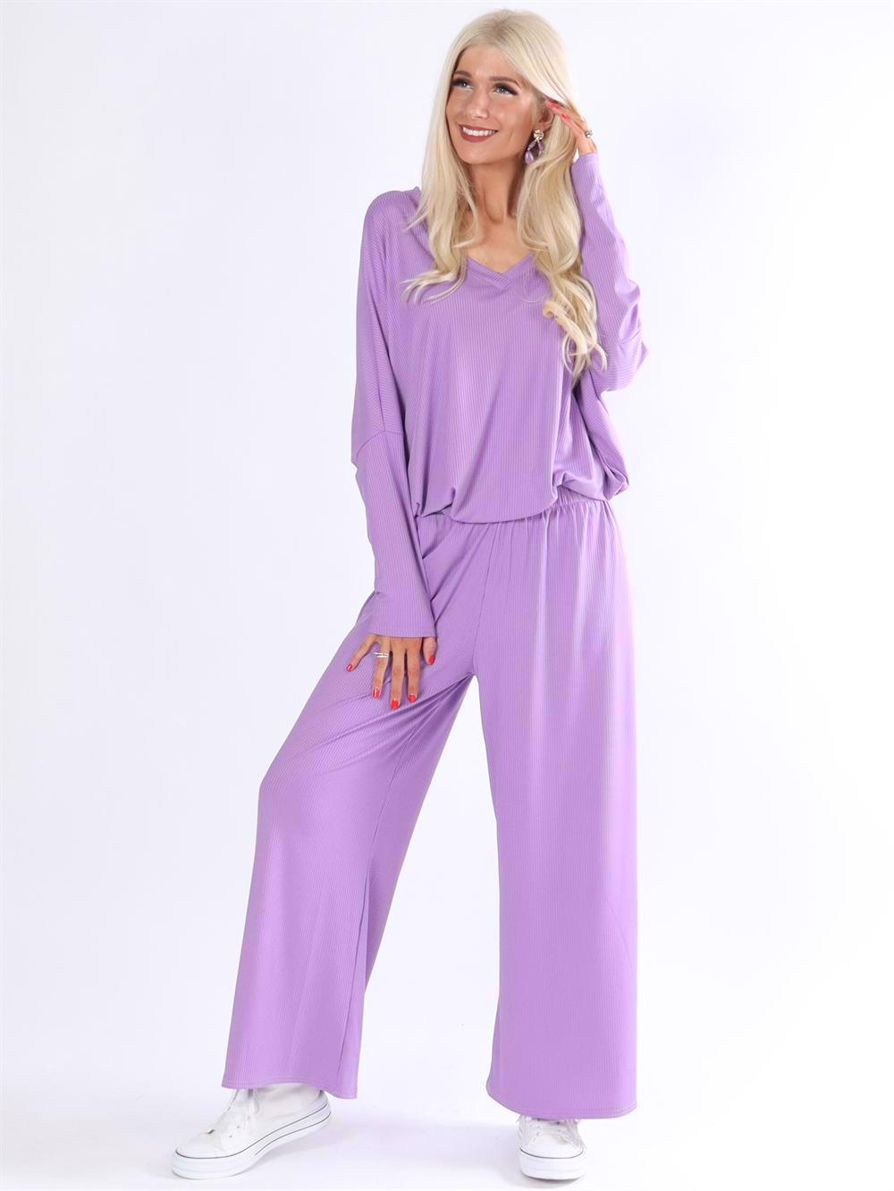 Dolly Pants - Vide bukser med rib